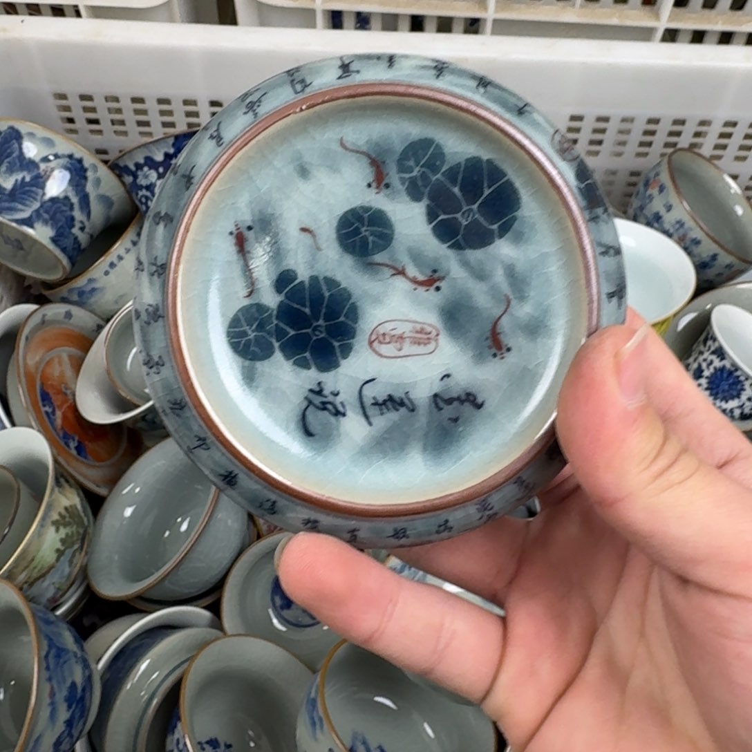 爱莲说盖置老陶泥微瑕