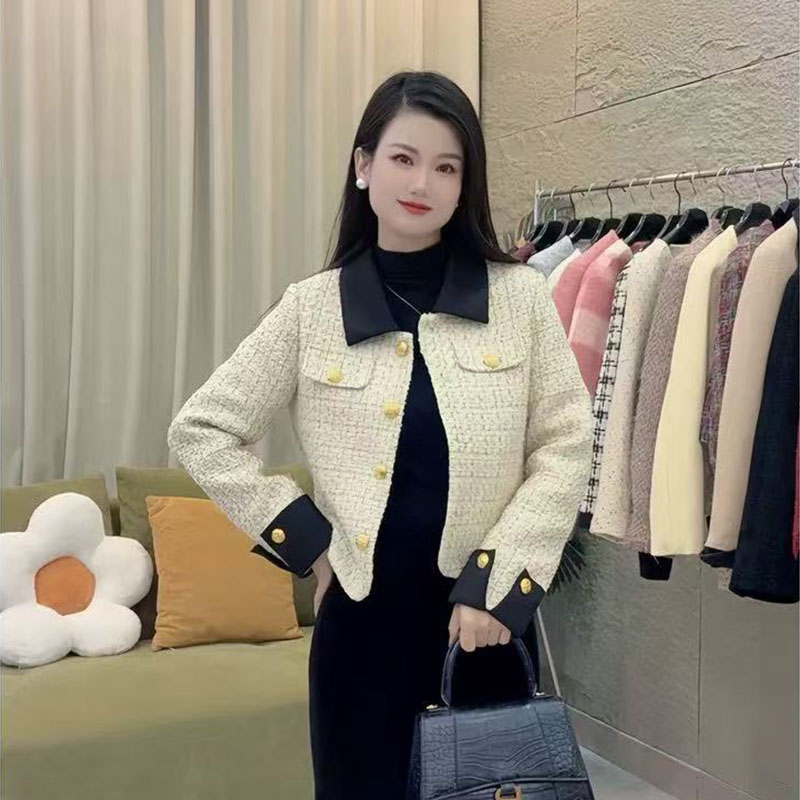 高级法式小香风短款外套秋冬2025气质设计新款感外小个子上衣