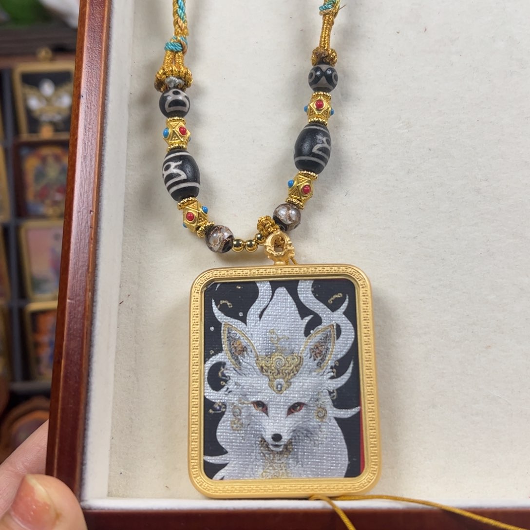 吊坠用****4黄老爷加九尾双面定制