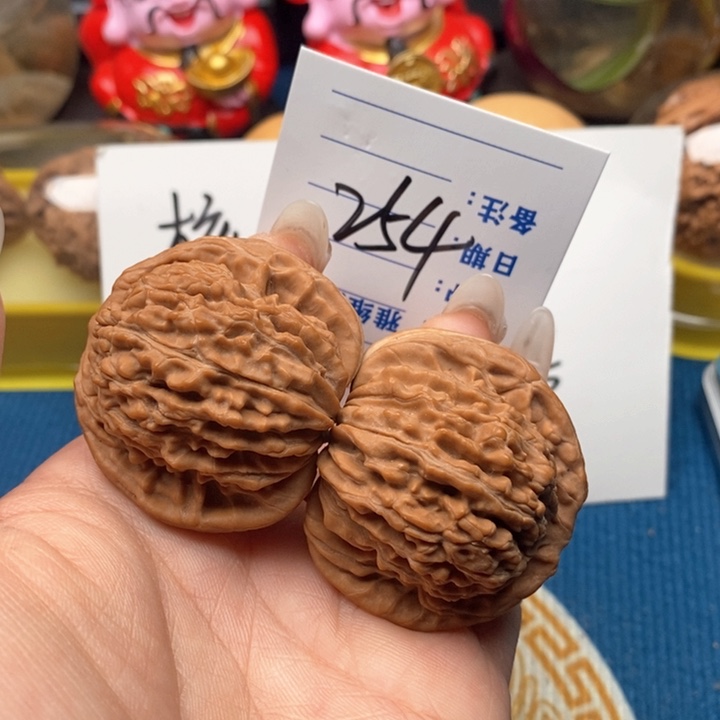 文玩核桃把件254号43全品四座楼