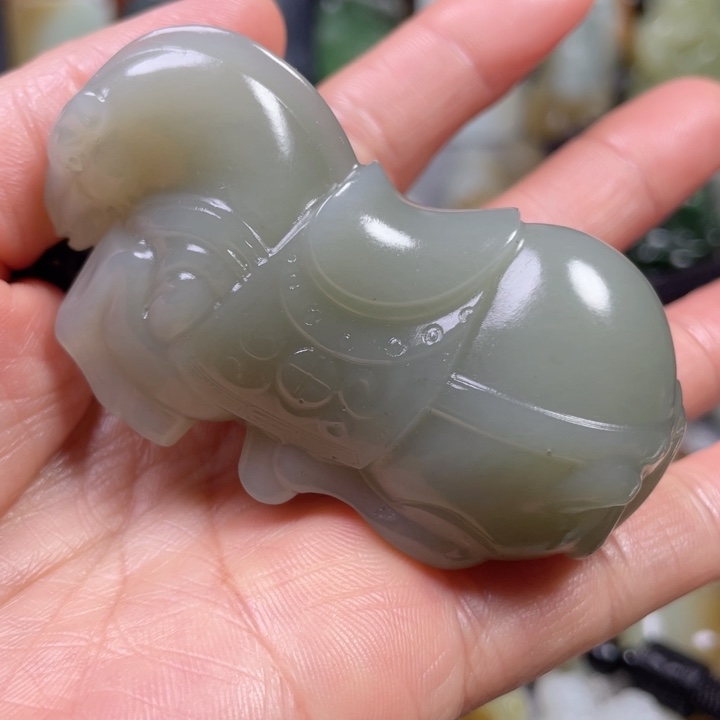 和田玉未镶嵌挂件