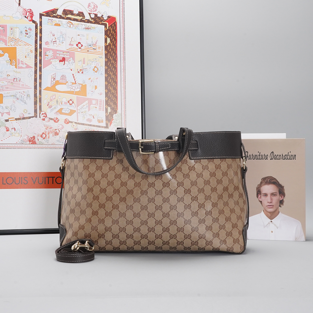 95新 GUCCI/古驰 水晶皮 手提斜挎包【静文】 BGH003720031