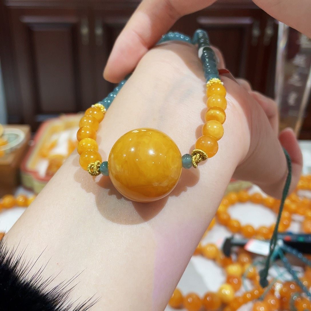 蜜蜡手链未镶嵌手串