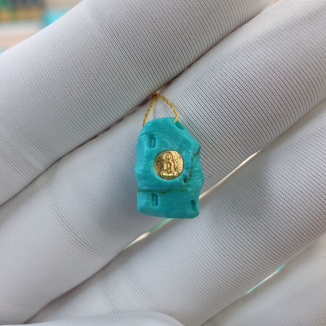 绿松石挂件未镶嵌