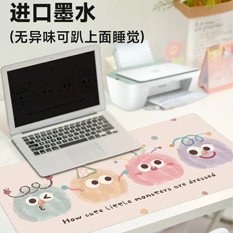 超大鼠标垫办公游戏垫学习桌垫电脑键盘垫子防污皮革书桌垫餐桌垫