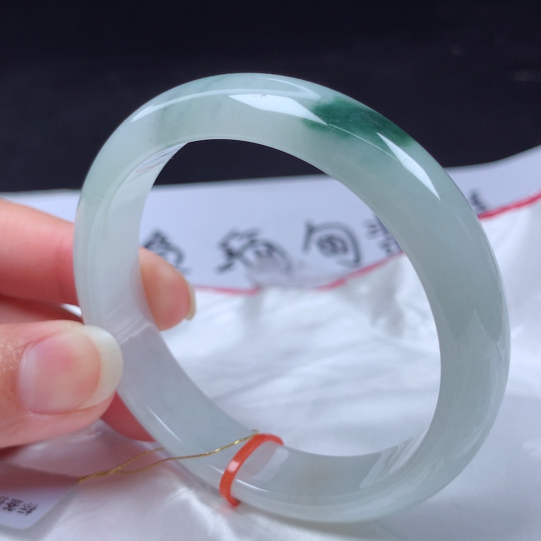 翡翠未镶嵌手镯55圈m114336