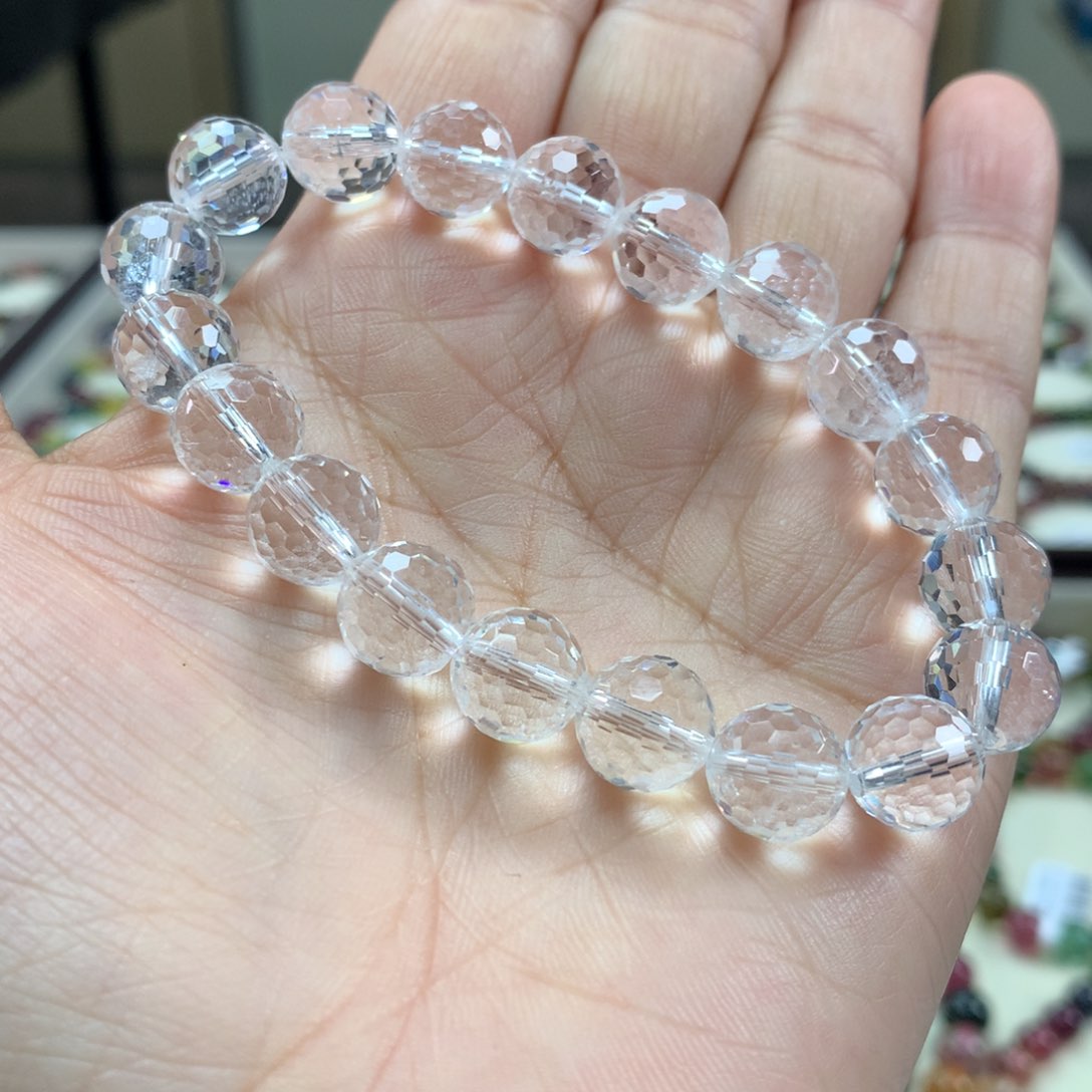 水晶手链未镶嵌手链10毫米左右