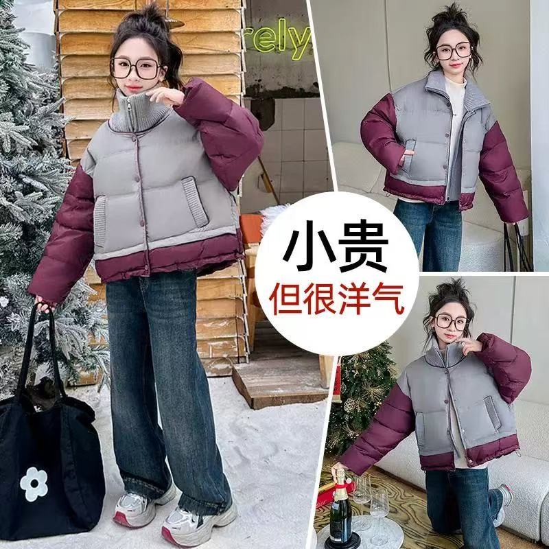 女童冬季羽羽服2025新款儿童冬装加厚外套帅气时髦宝宝冬款羽羽