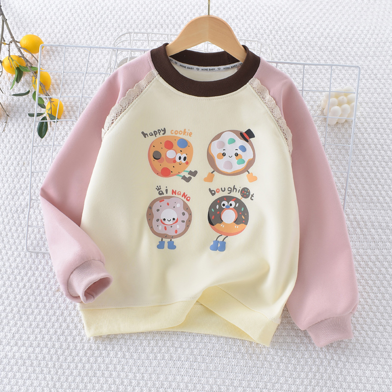 女童春装卫衣2025新款中大童时尚洋气圆领上衣时髦休闲百搭衣服潮