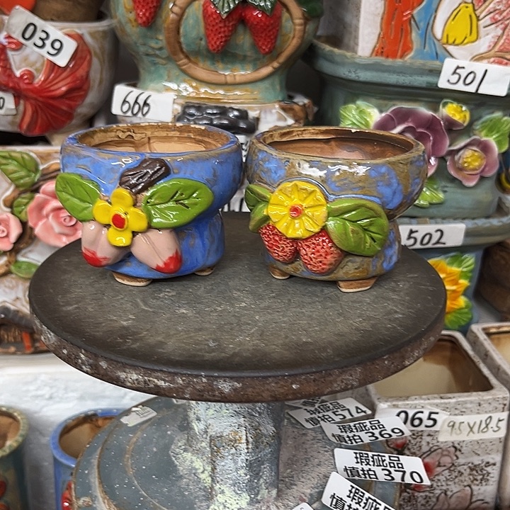 粗陶材质多肉花盆