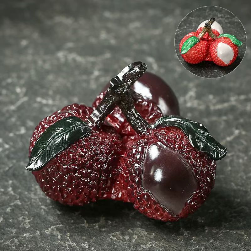 荔枝冲水变色可养迷你茶道茶具配件茶玩