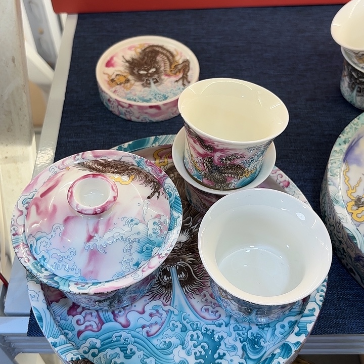 盖碗一套原来这么便宜