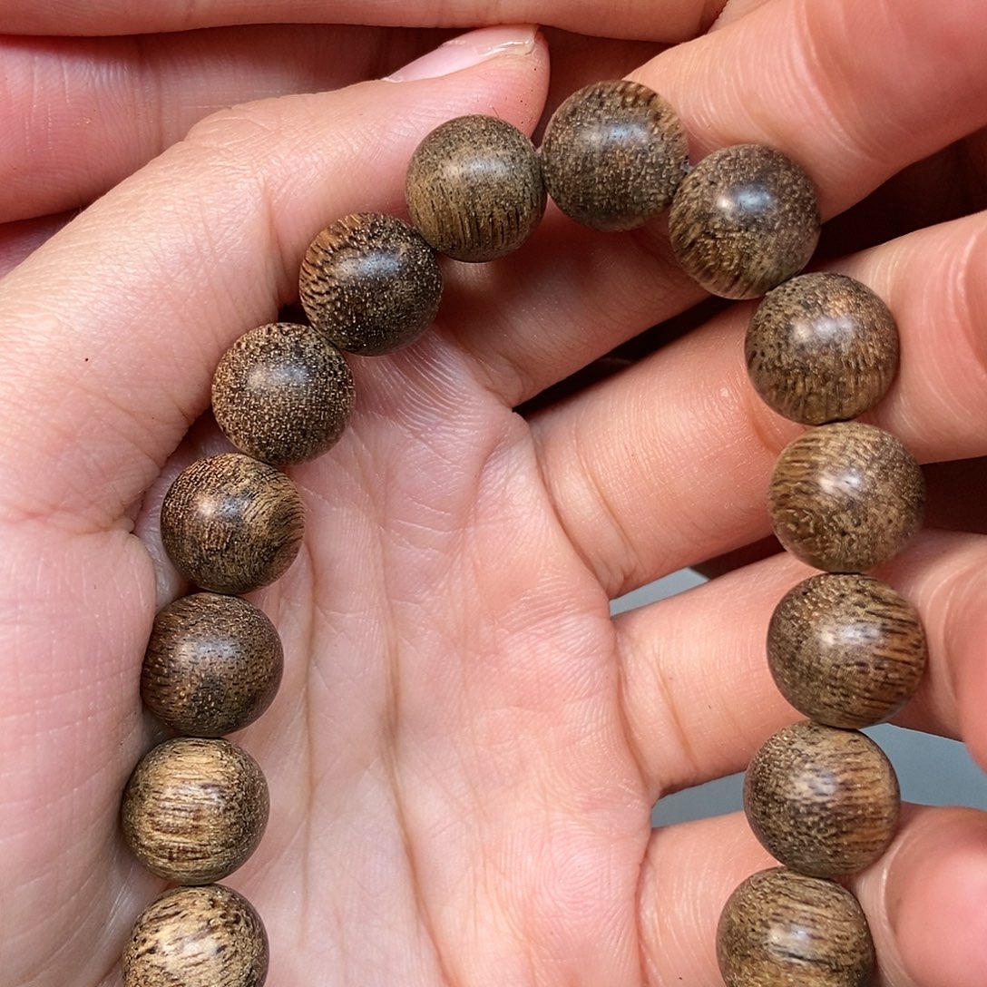 沉香手串天然野都彭1.1，10克，07