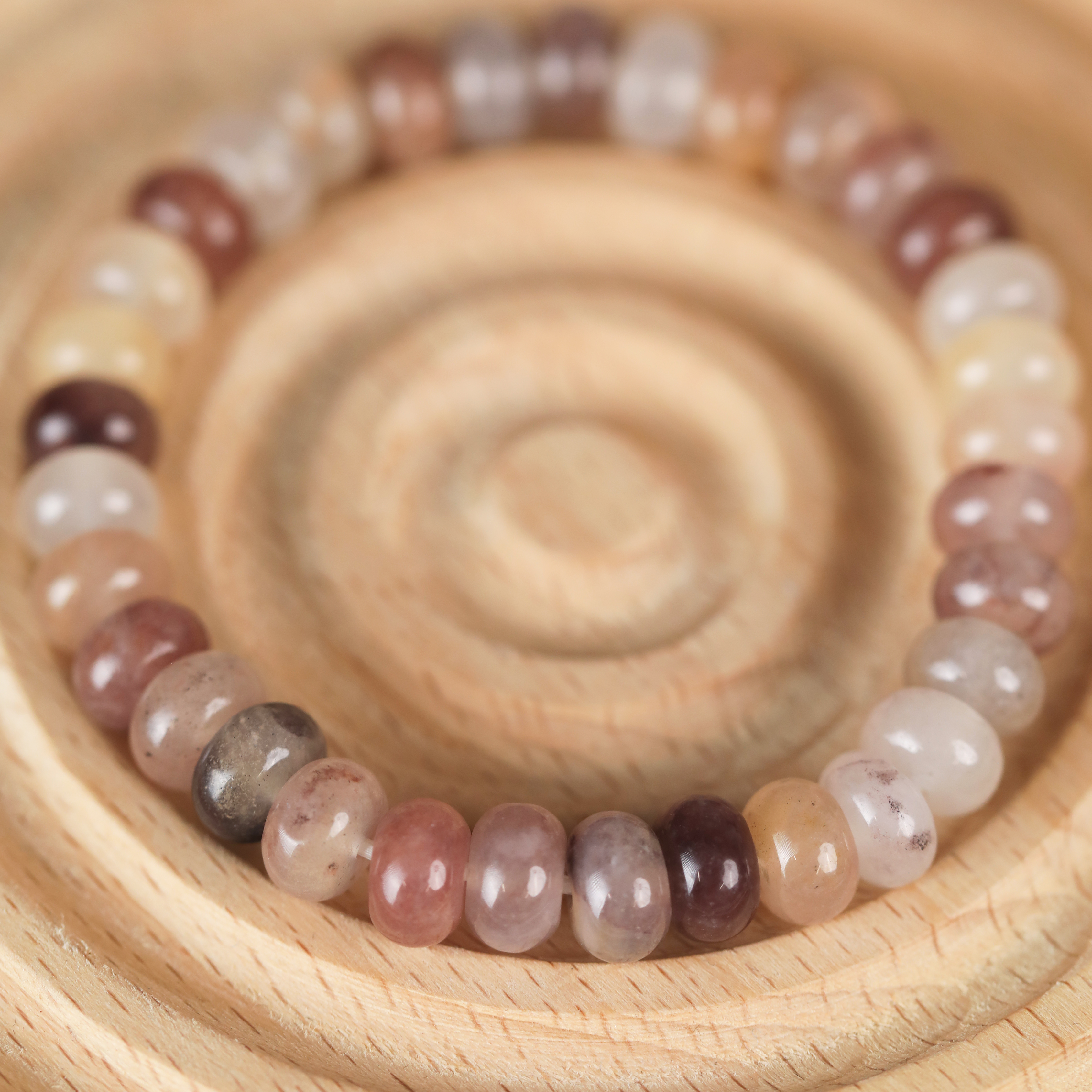 【巴铁专享】金丝玉紫罗兰算盘珠手串8mm多样性发其一