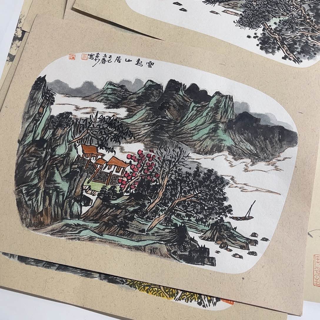 姜奇老师山水作品