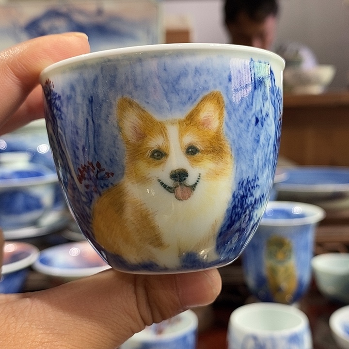 杯景德镇手工手绘陶瓷，高亮兴老师作品
