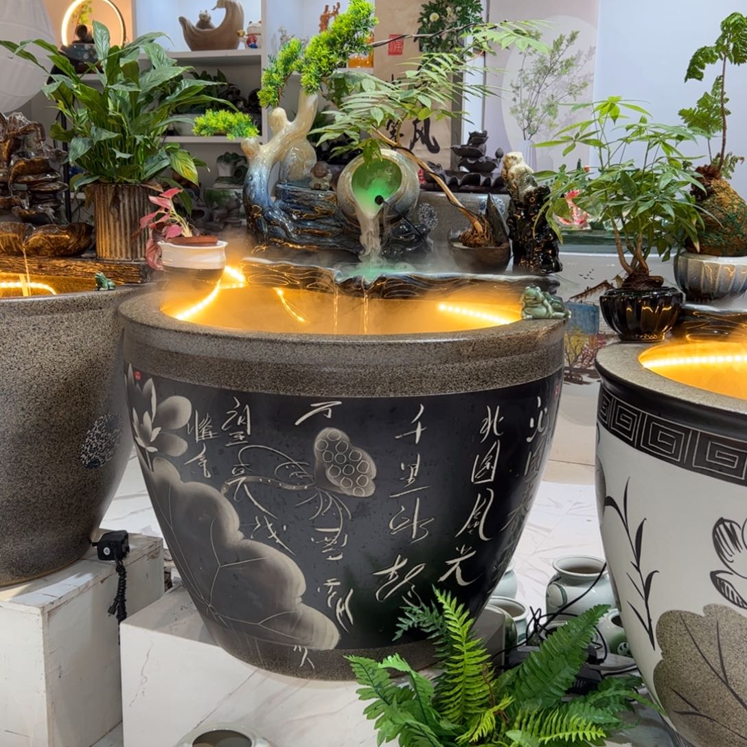 陶瓷景德镇陶瓷流水摆件