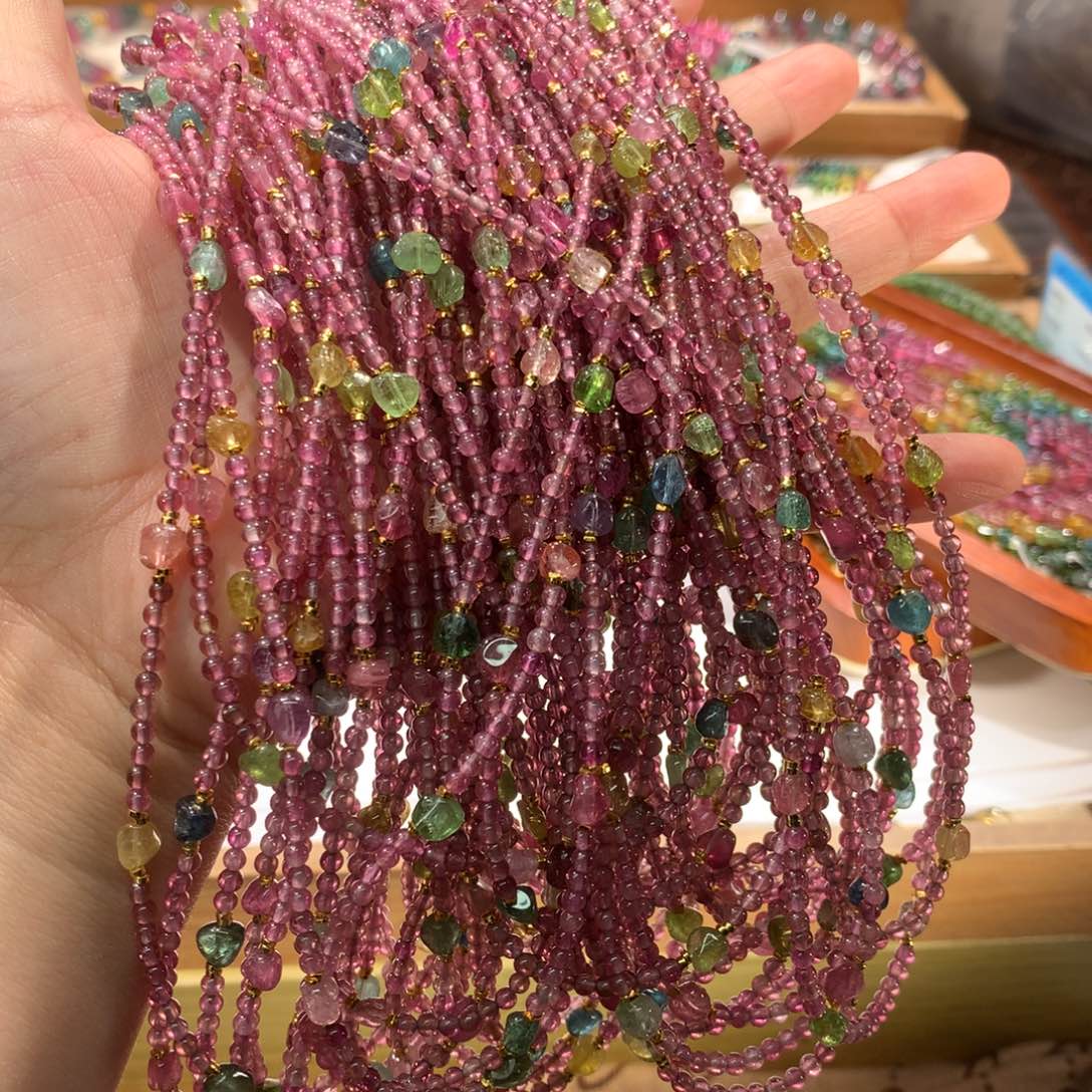 项链未镶嵌碧玺多样性发其一