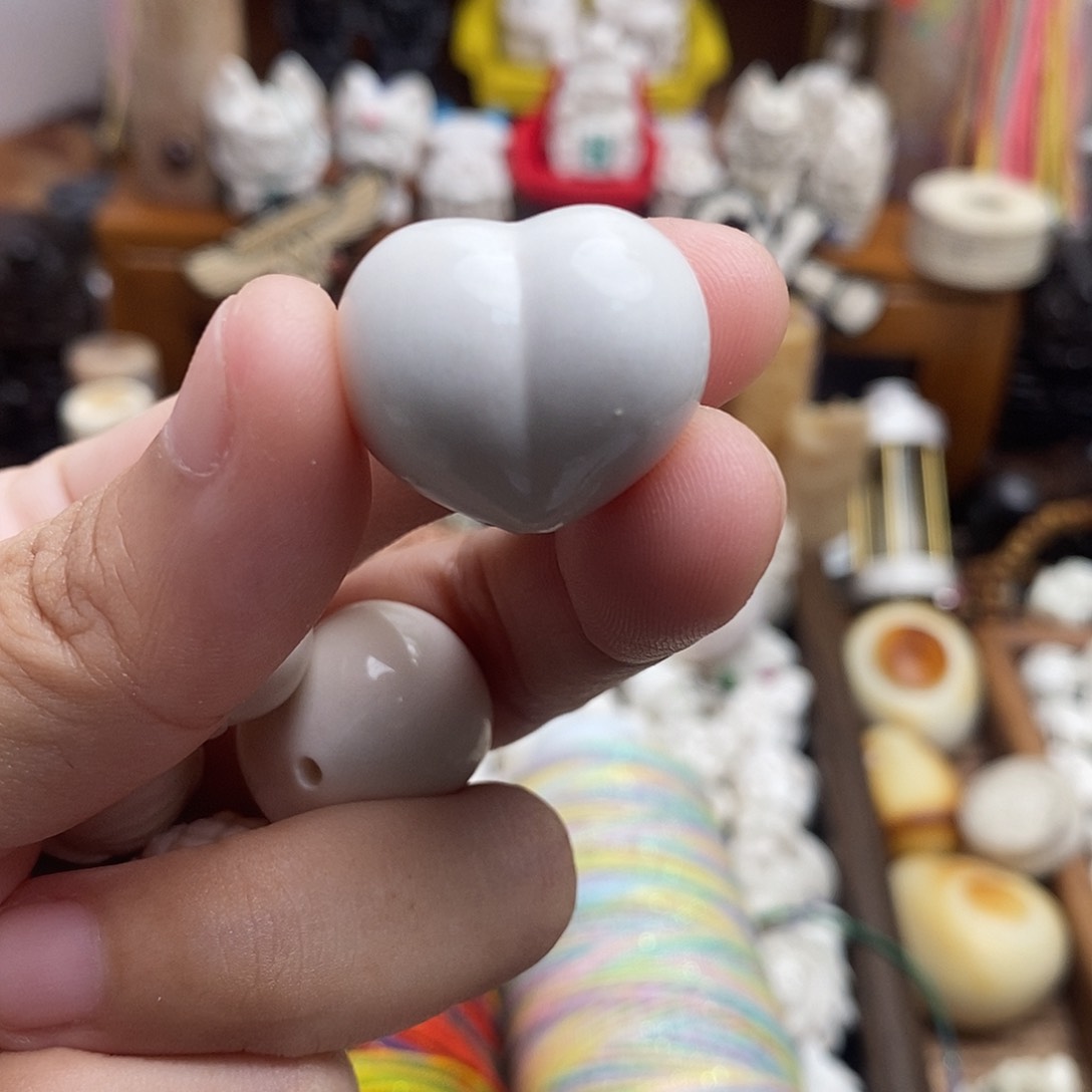 鹿骨把件c19鹿角屁桃