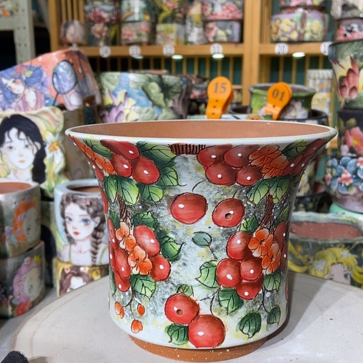 红陶景德镇艺术手绘作品