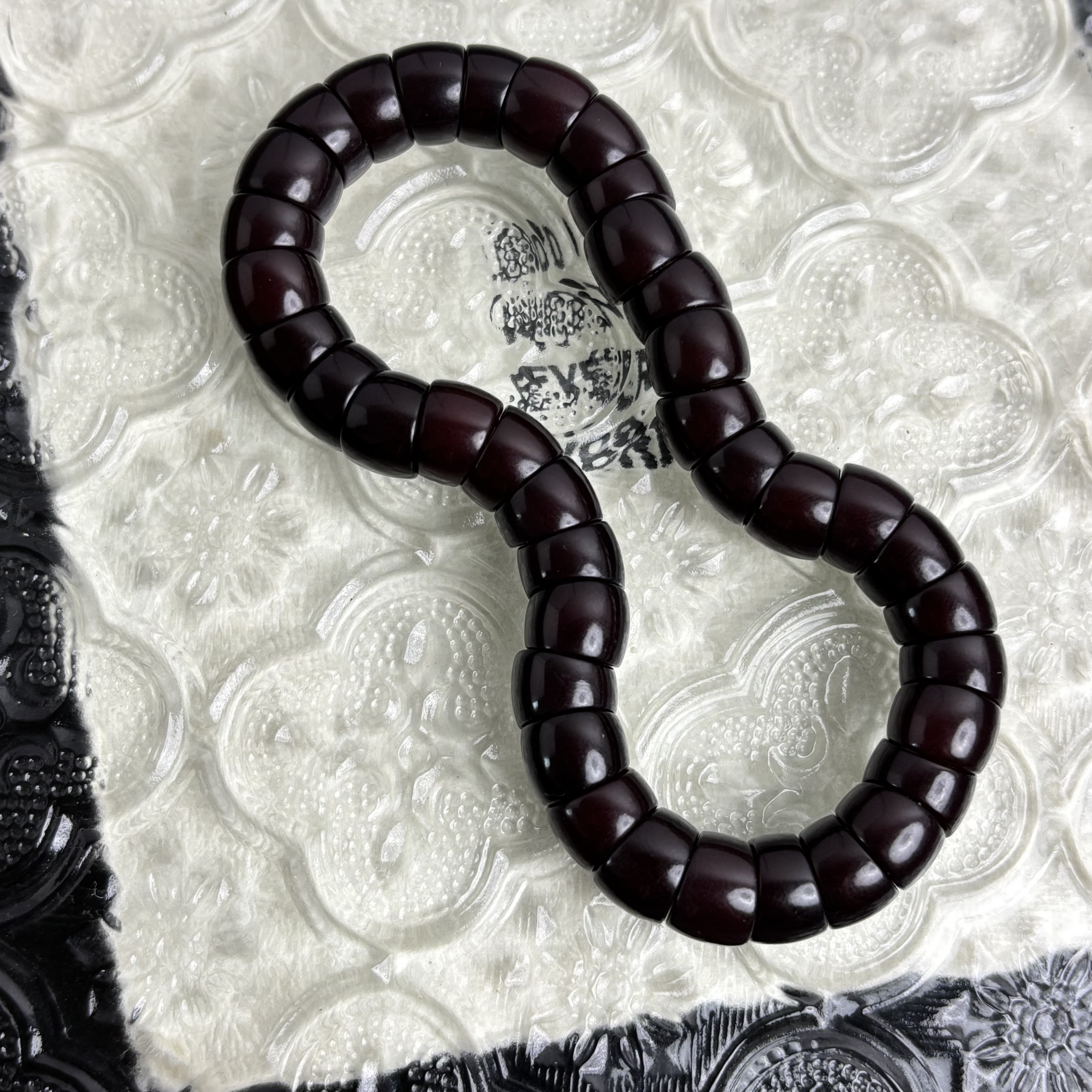 【简墨书9mm】菩提根糖心大肠单圈 CS021-1438