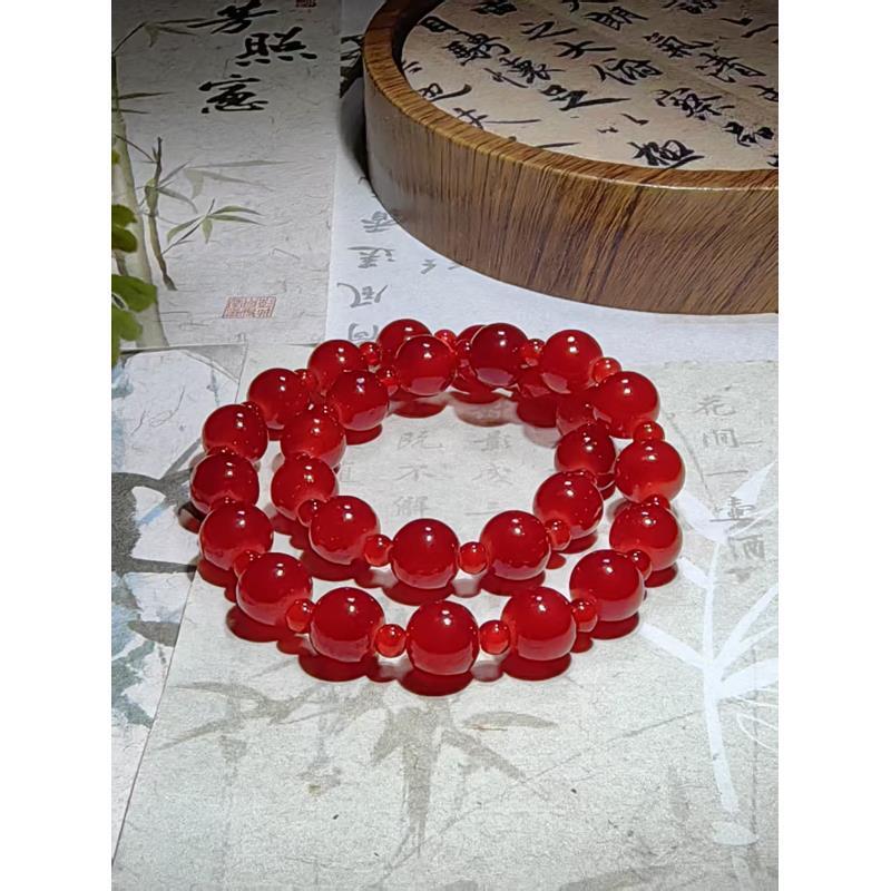 红玛瑙 双圈手串0.9（无礼盒）1068
