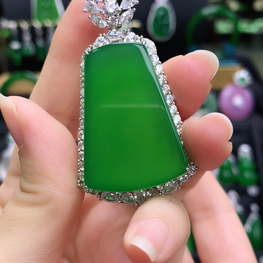 玛瑙/玉髓吊坠银S925镶嵌