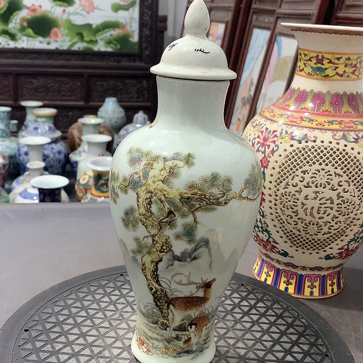 陶摆件博古架陶瓷摆件