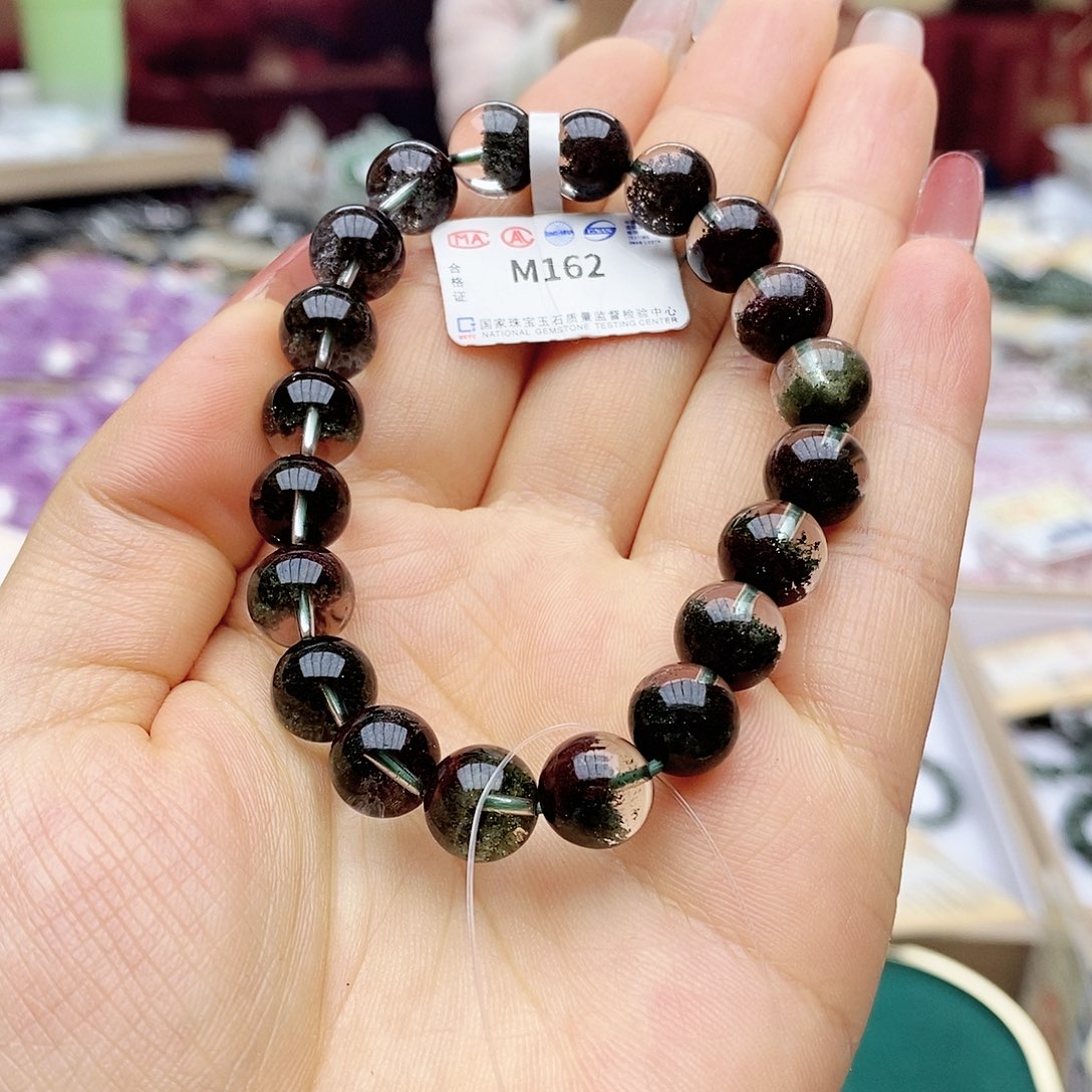 水晶手链未镶嵌M162高透聚宝盆9.8m