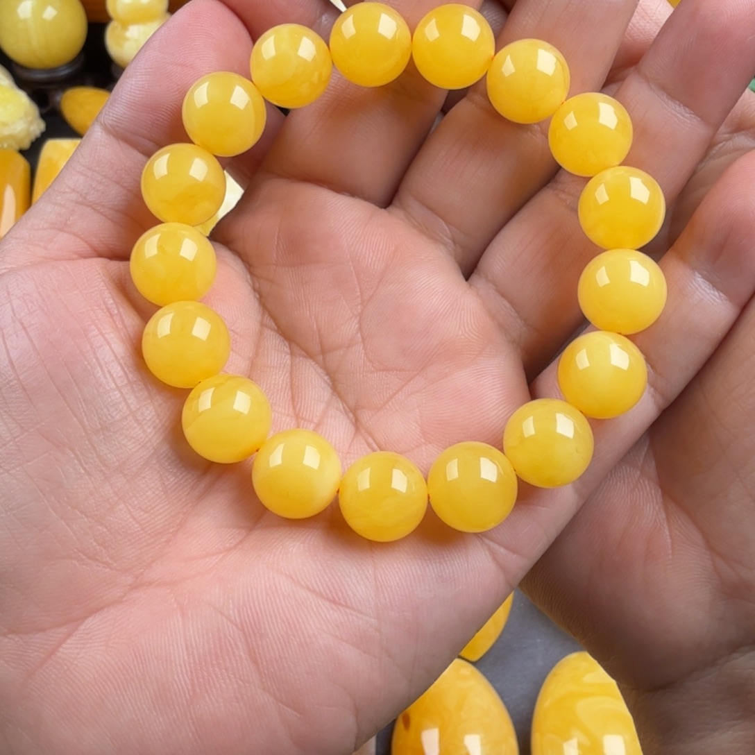 琥珀未镶嵌颈饰纯天然琥珀蜜蜡