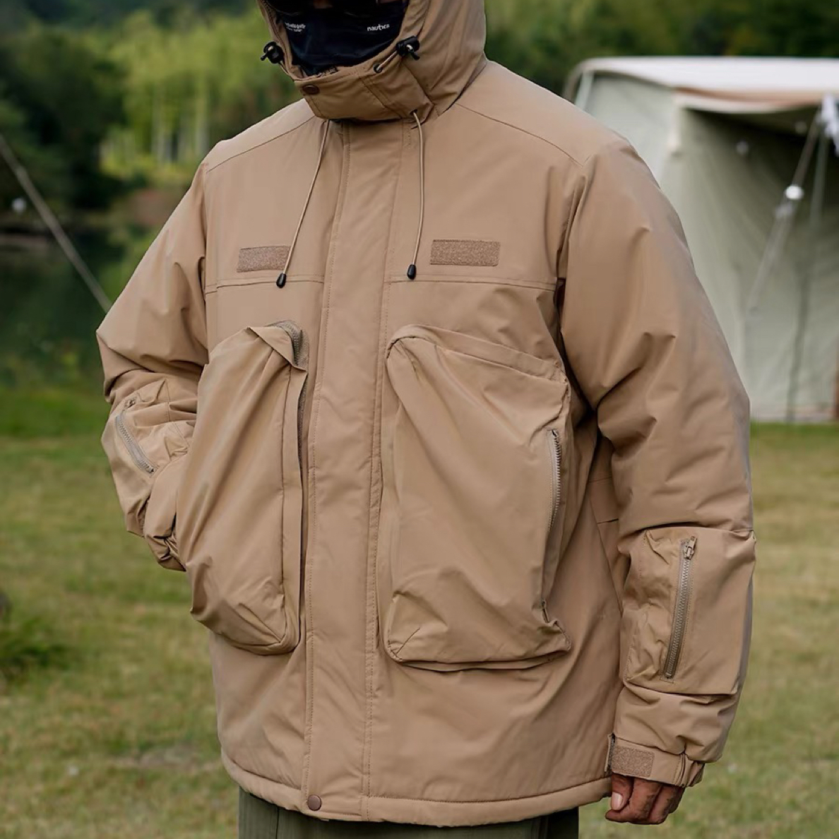 【王德发】冬季新款高品质防水多口袋保暖棉服613