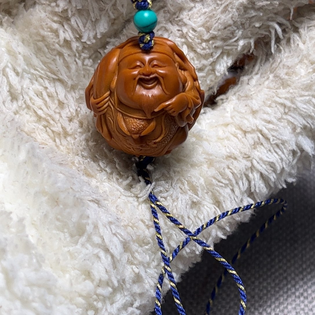 橄榄核吊坠荷叶龙财福利单颗