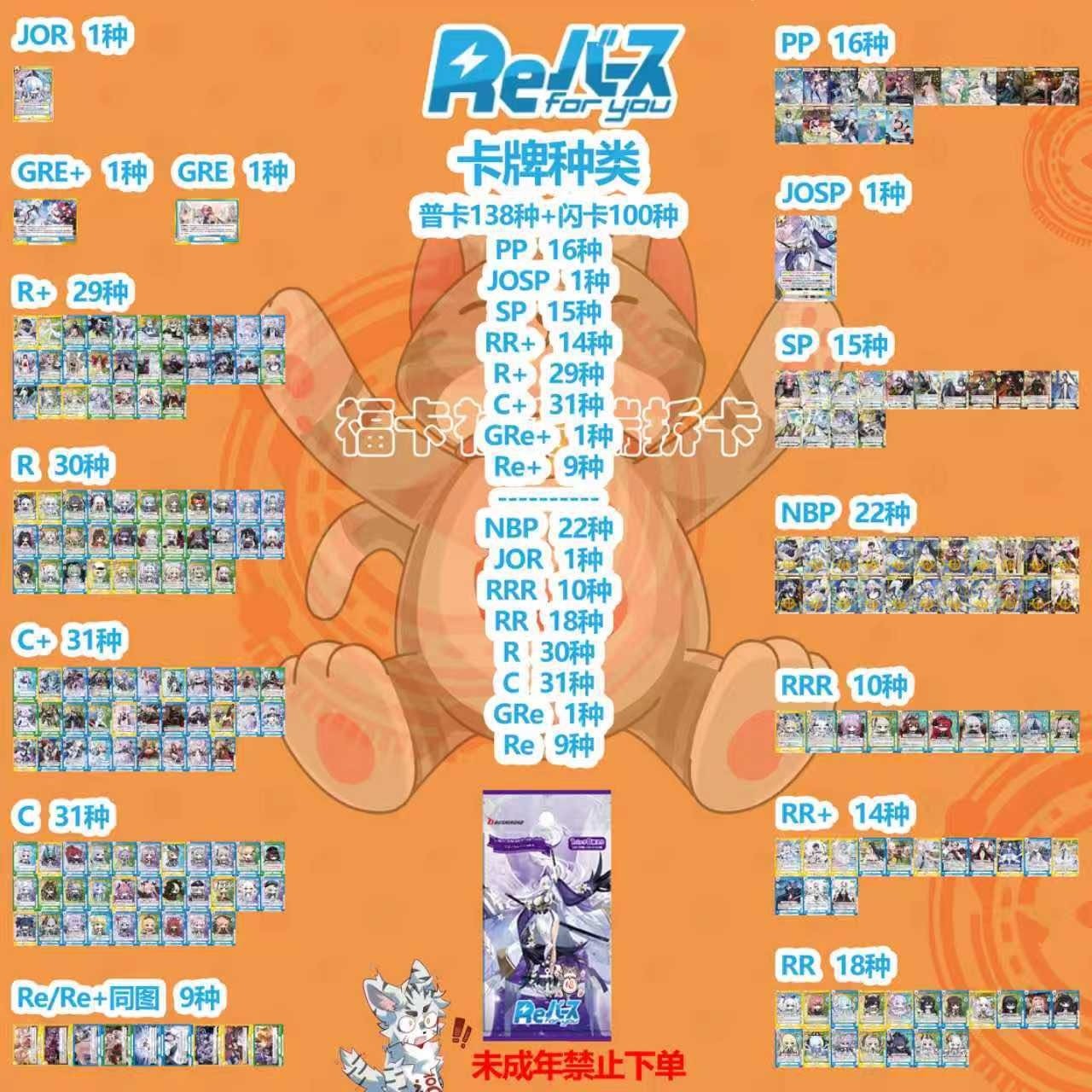 单包【福卡社】《碧蓝航线4弹》RE卡牌盲盒 【直播拆盒】