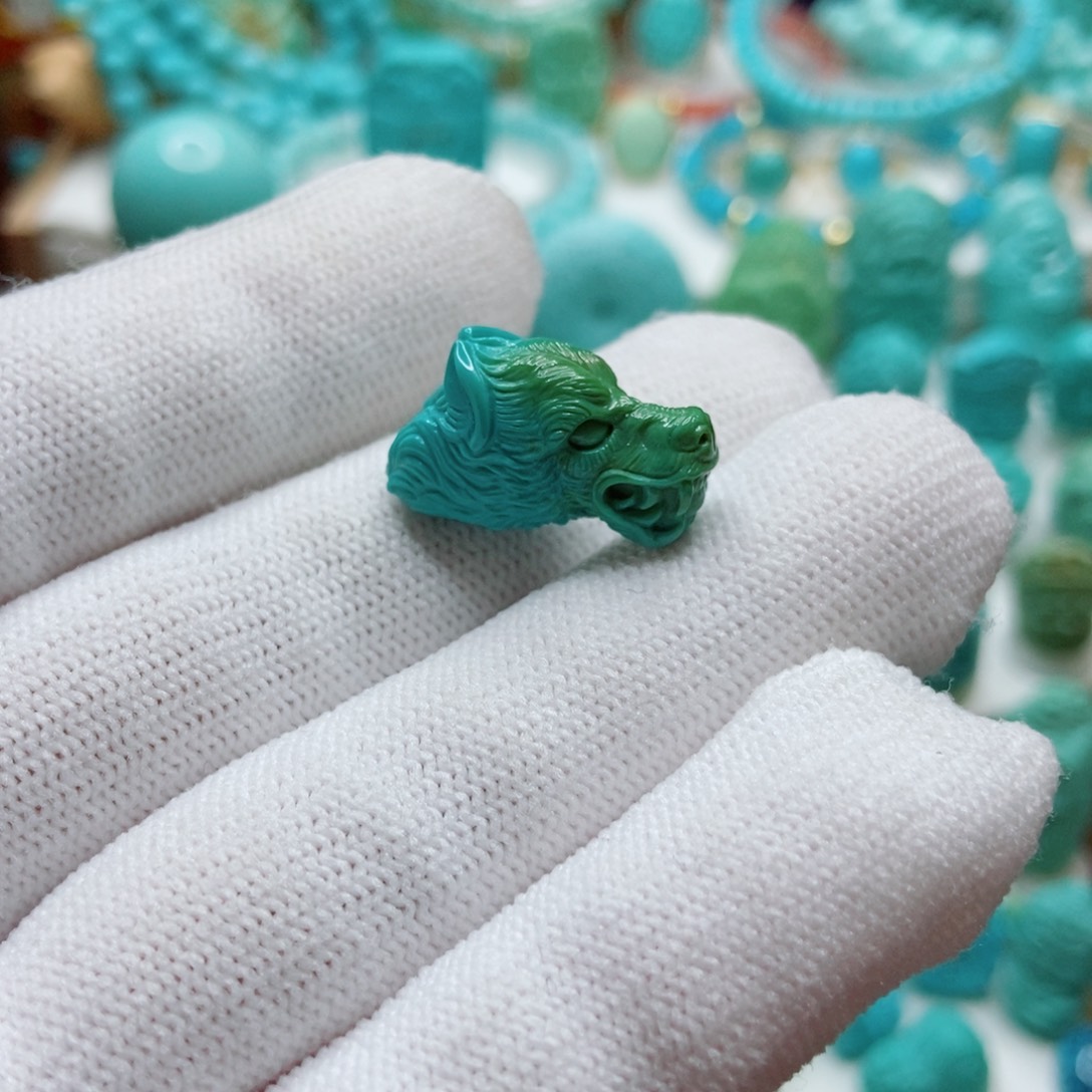 绿松石未镶嵌珠子