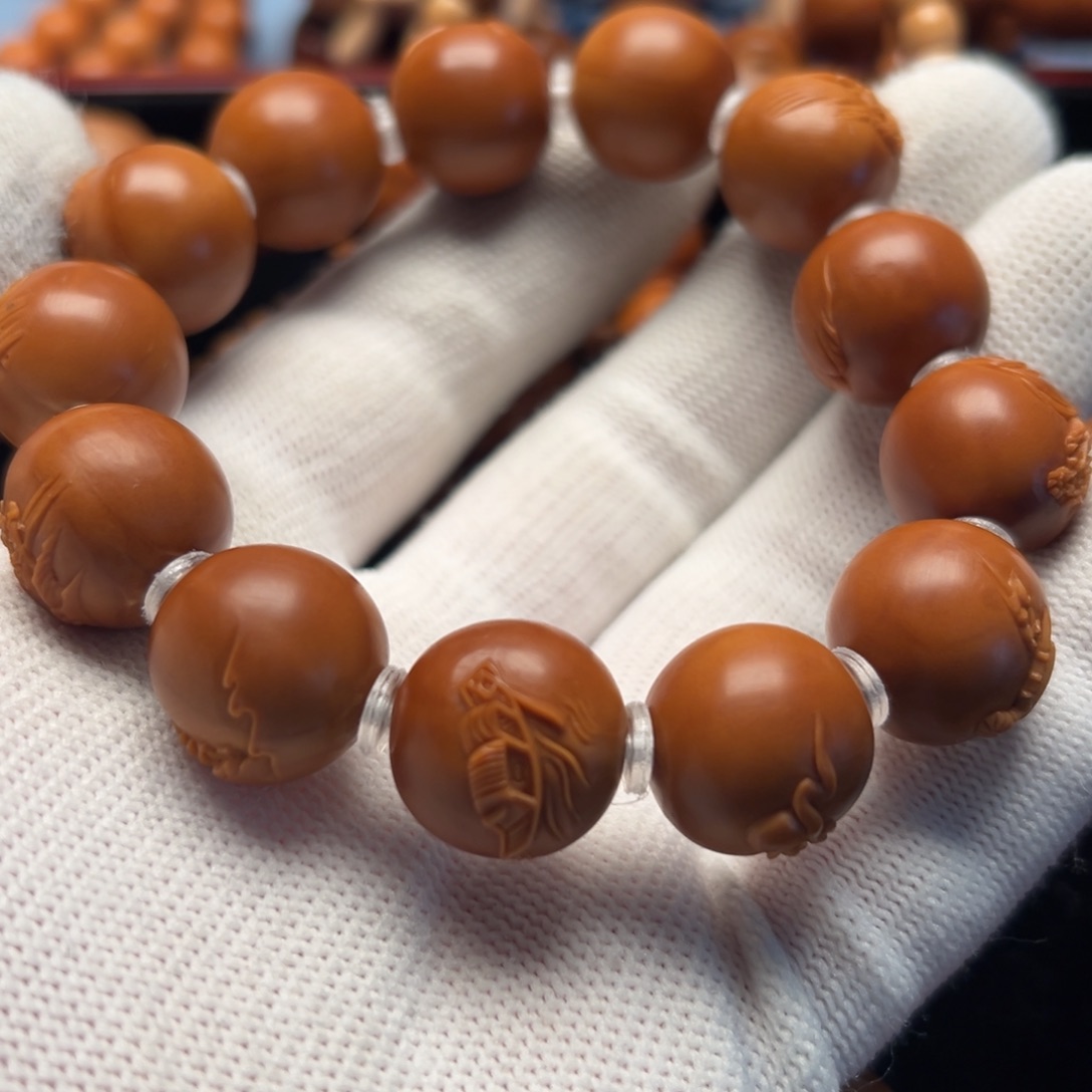橄榄核手串/手链风景铁核1.6全品无暇