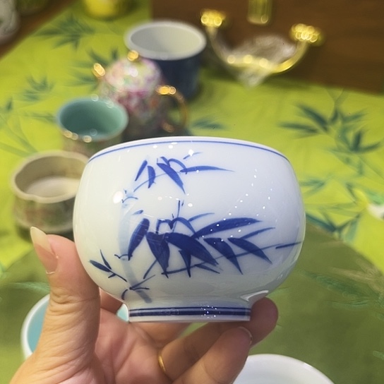 景德镇景德竹子罗汉杯