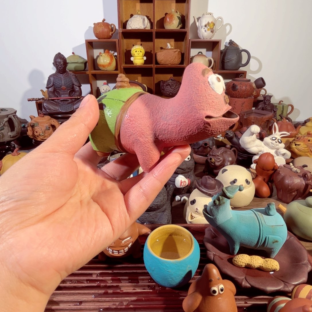 紫砂茶壶最***语纯手工制作过程非常