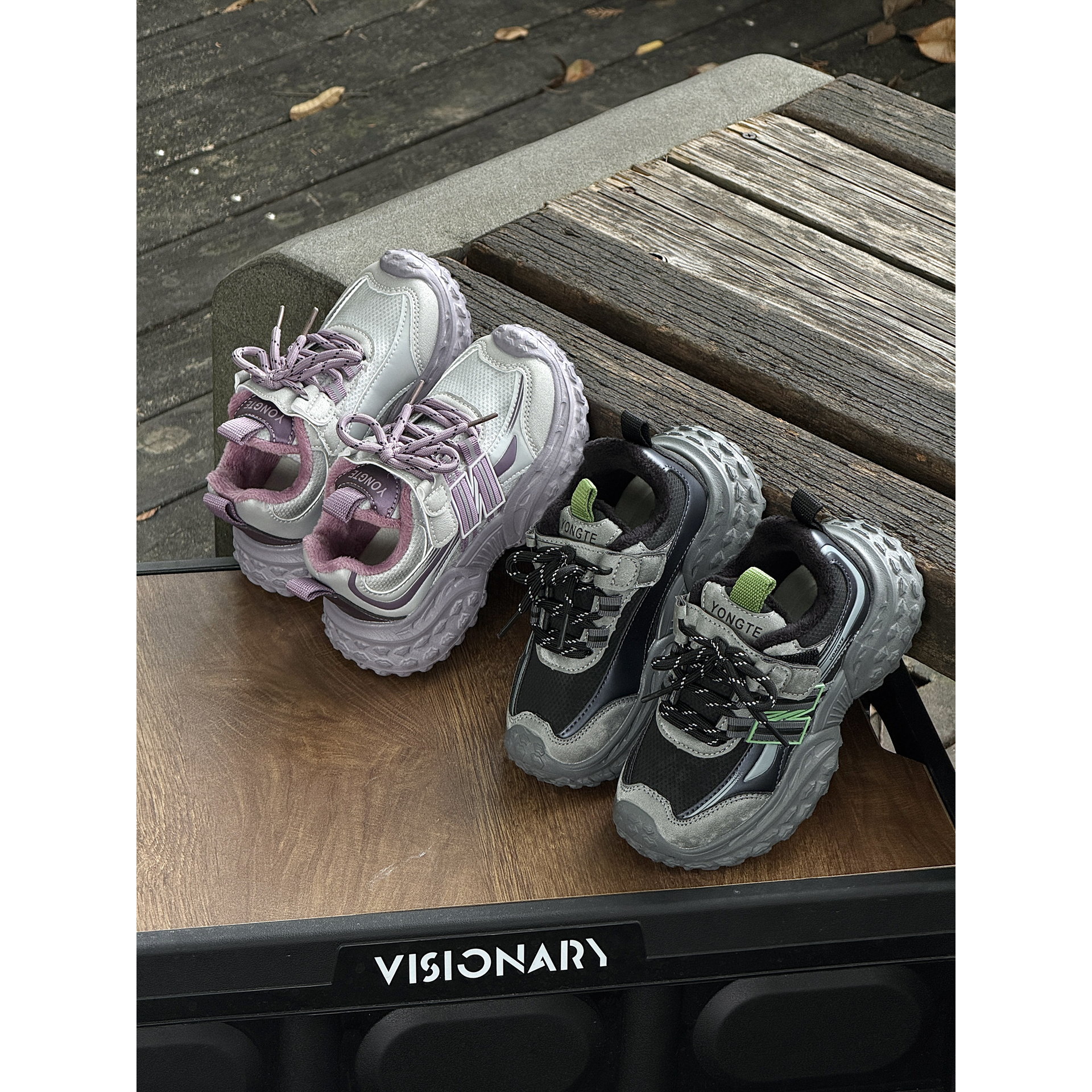 儿童运动鞋保暖休闲板鞋冬季童鞋魔术贴 PL069