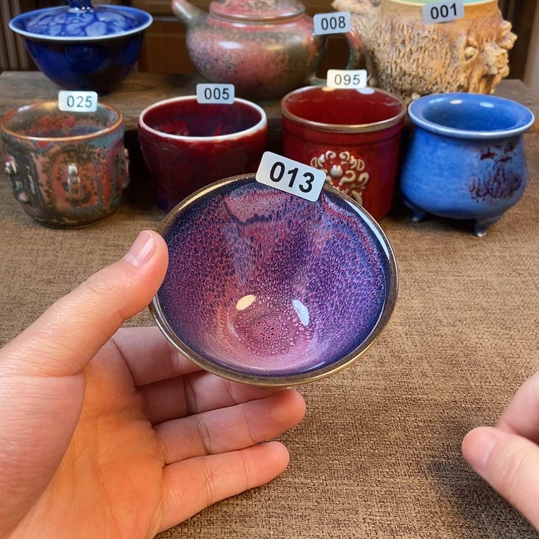 摆件钧瓷主人杯杯