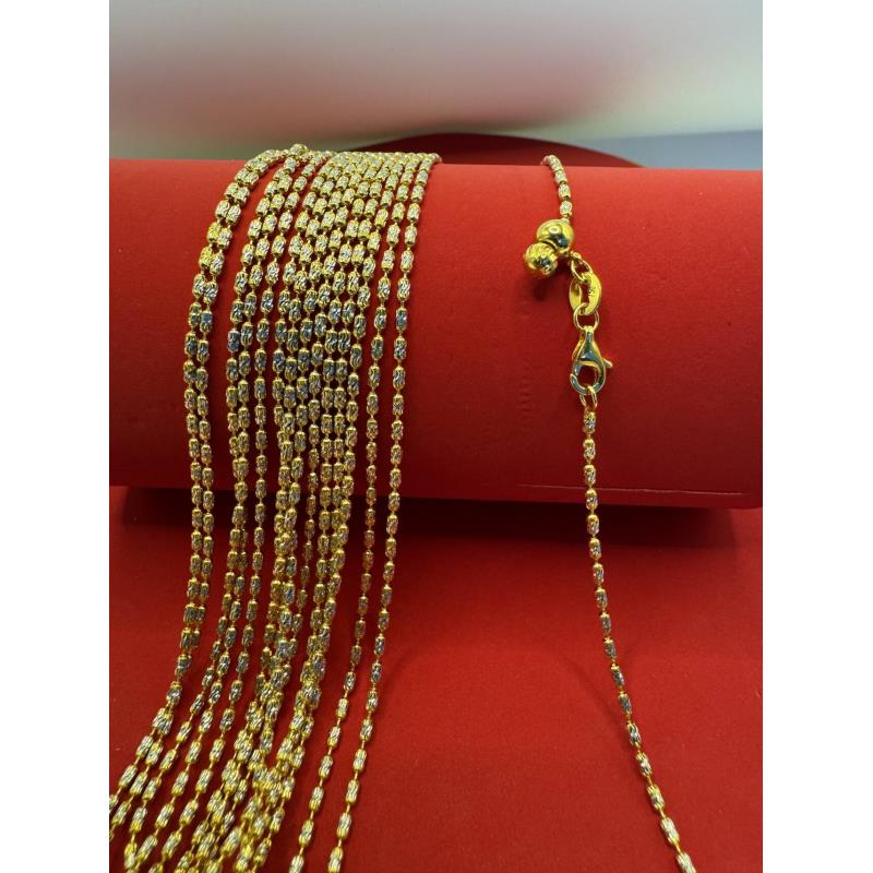 【48小时鉴赏期】    双色抽拉款筒珠链项链