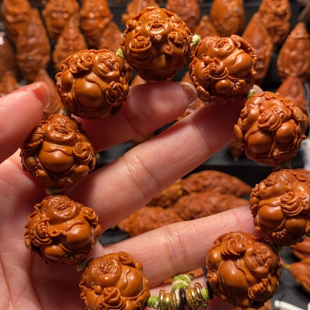 史***香橄榄核手串/手链荷叶财迷