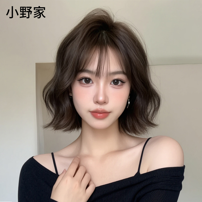 【蛋蛋卷蕾丝短发】小野家假发女短卷发轻薄无痕蛋蛋卷柔蓬松全头套