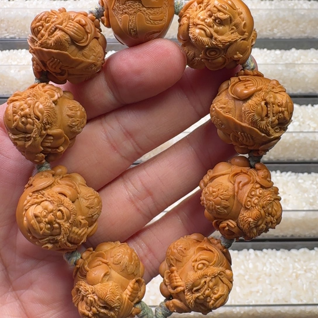 橄榄核手串/手链妙男老师2.5八大钟馗