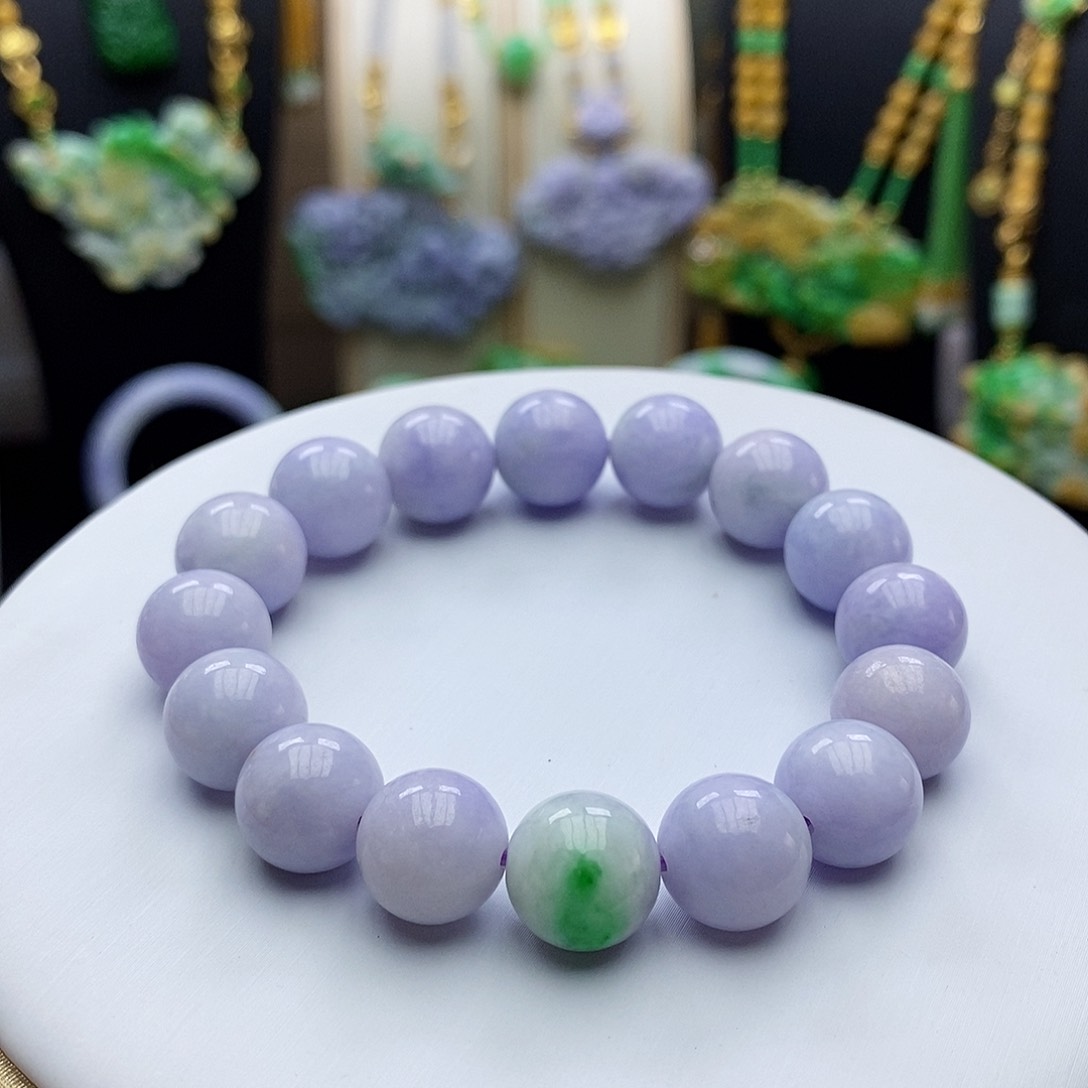 翡翠手链未镶嵌天然