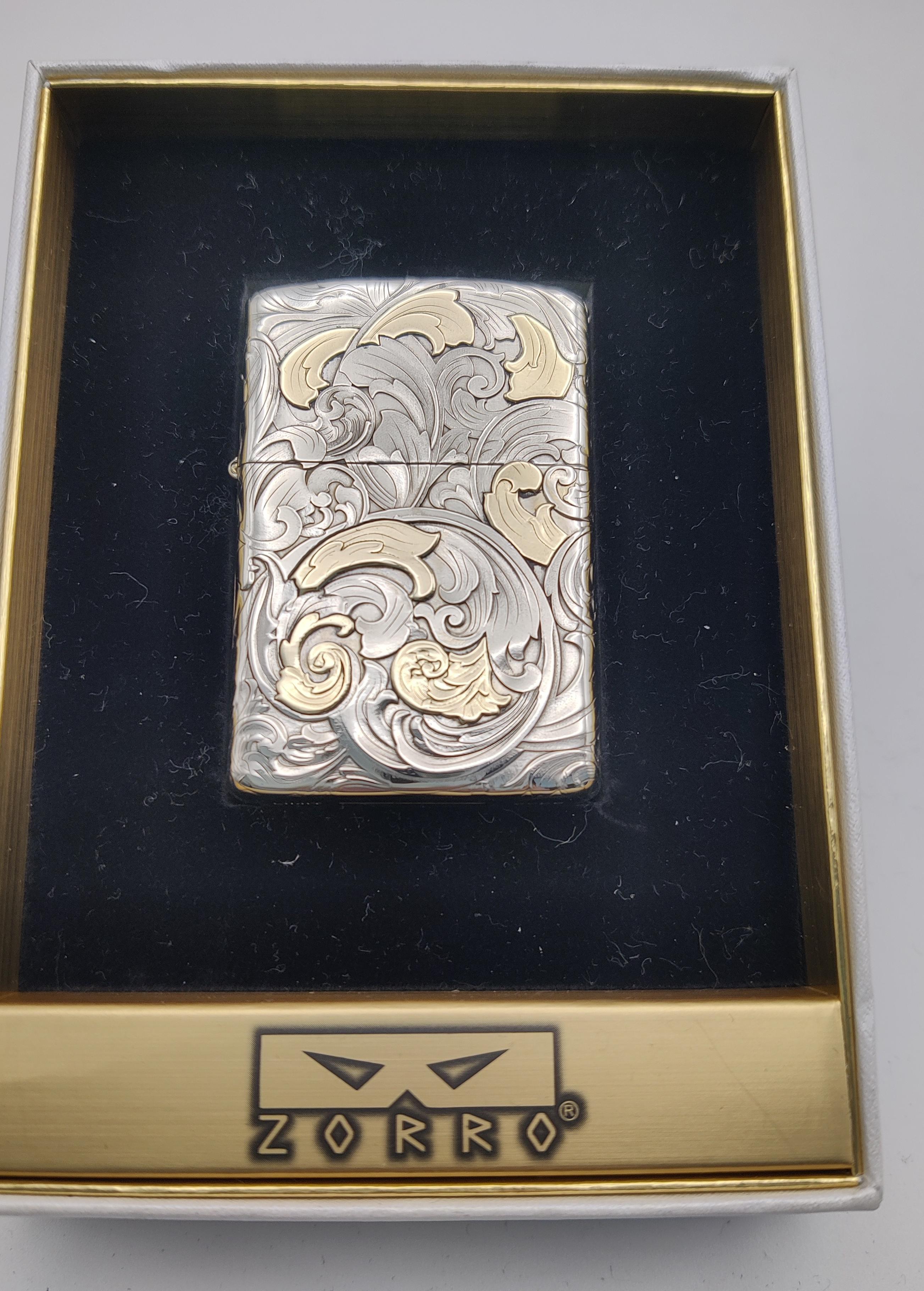 二代902S黄铜盔甲五面旋风唐草浮雕防风男士打火机礼物