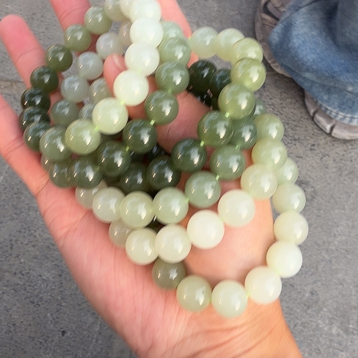 和田玉未镶嵌手链