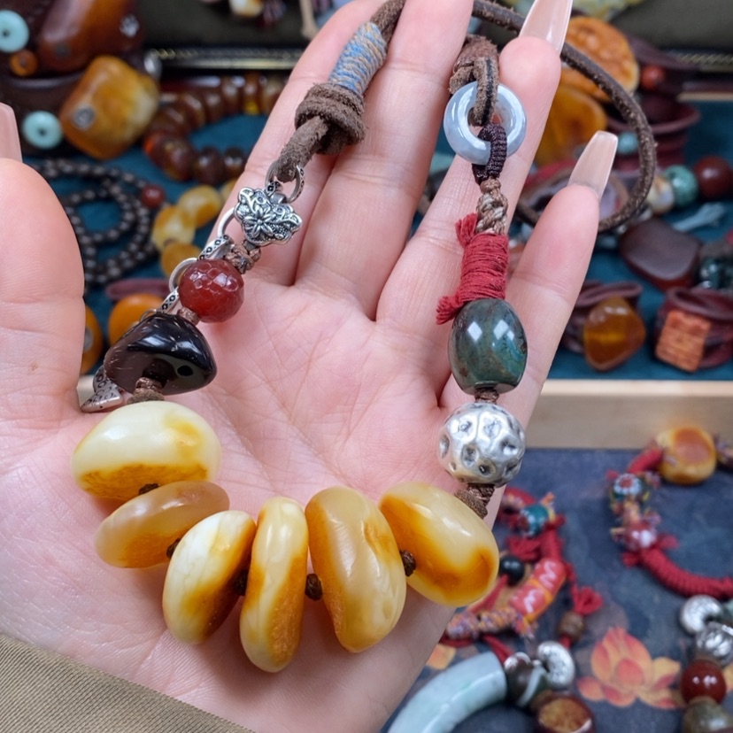 【闪购商品】蜜蜡颈饰未镶嵌项链