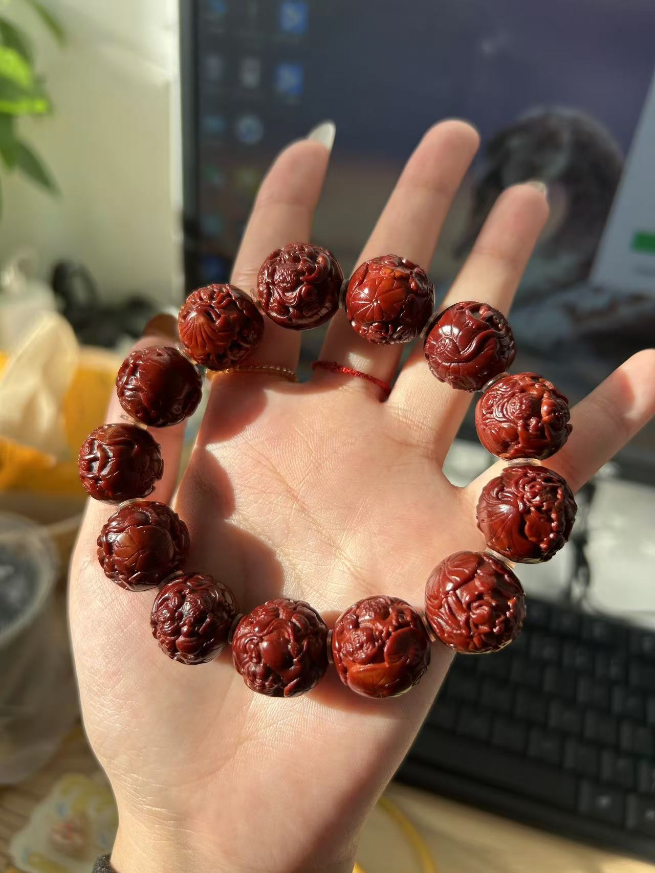 直播间精品橄榄核手串