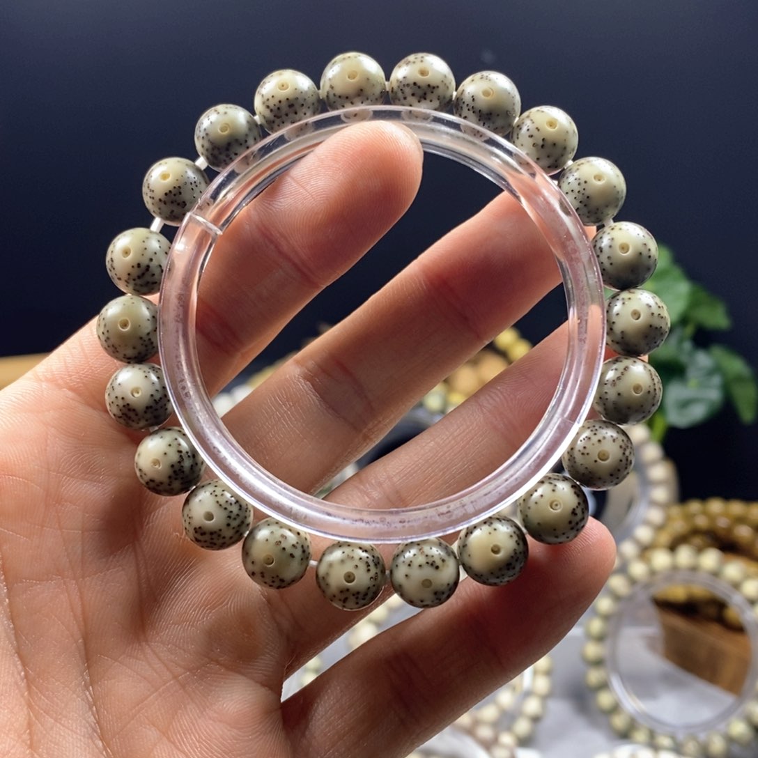 星月菩提手串尘***^10青花圆珠