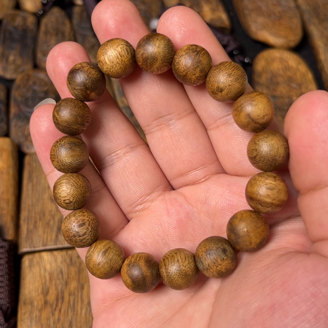 沉香手串奇楠沉香卡1.2圆珠单圈手串一条（福利）